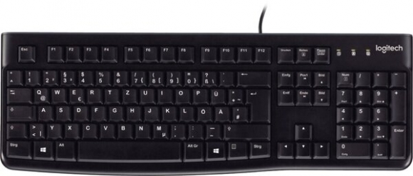 Tastatur K120 schwarz, for Business, kabelgebunden, USB-Anschluss