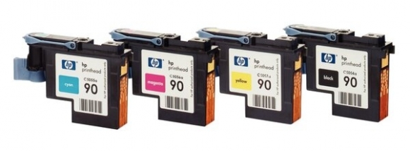 Druckkopf und Druckkopfreiniger 90 magenta für DesignJet 4000, 4000ps,