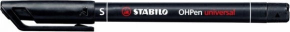 OHPen universal, permanent, S, schwarz, Strichbreite 0,4mm
