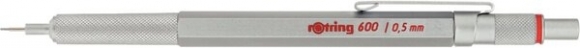 Rotring 600 Feinminenstift 0,5mm Das Original, silber.