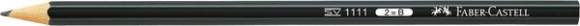 Bleistift 1111 B, 6-Kant, schwarz