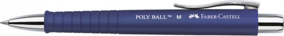 Kugelschreiber POLY BALL M, blau, mit Großraummine M,