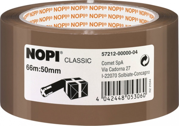 Packband Nopi-Pack 66m x 50mm, braun, PP