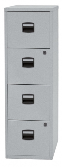 Hängeregistraturschrank PFA Einstiegsmodell, silber