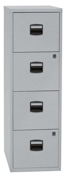 Hängeregistraturschrank PFA Einstiegsmodell, silber