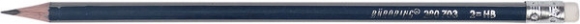 Büroring Bleistift, HB, mit Radier- gummi, dreieckig, ergonomischer