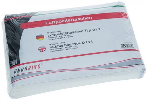 Luftpolstertasche D 14/D Innenmaß: 180x265mm weiß