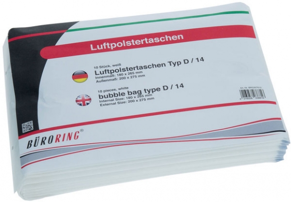 Luftpolstertasche D 14/D Innenmaß: 180x265mm weiß