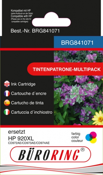 Multipack Tintenpatronen farbig für HP Officejet 6000, 6000