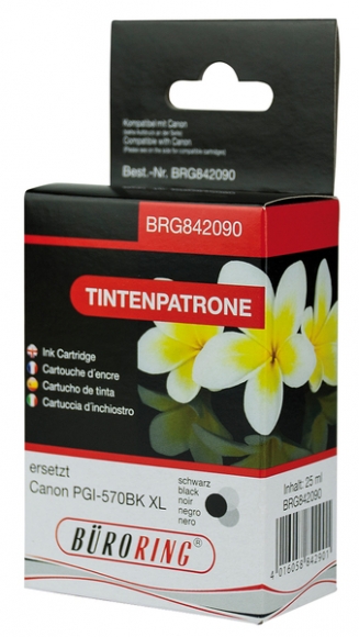 Tintenpatrone schwarz für Canon, PIXMA MG5750, MG6850, MG7750,