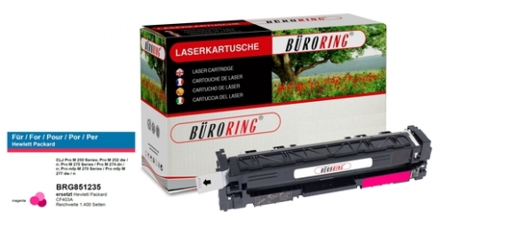 Toner Cartridge magenta, # CF403A für Color LaserJet Pro M252/-270/