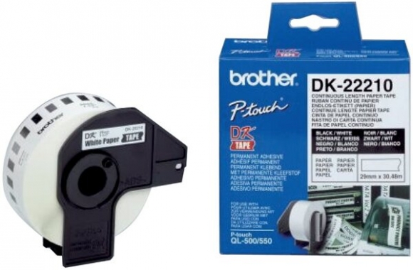 Endlosetiketten 29mm Breite für Brother QL500/QL550