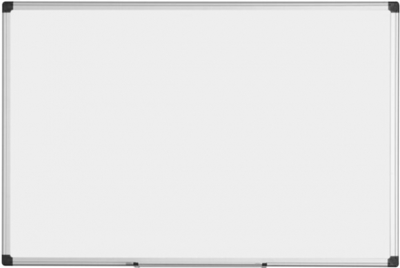 Whiteboard 90 x 60 cm mit Aluminiumrahmen, emalliert