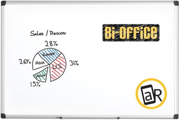 Whiteboard 180 x 90 cm mit Aluminiumrahmen, emalliert