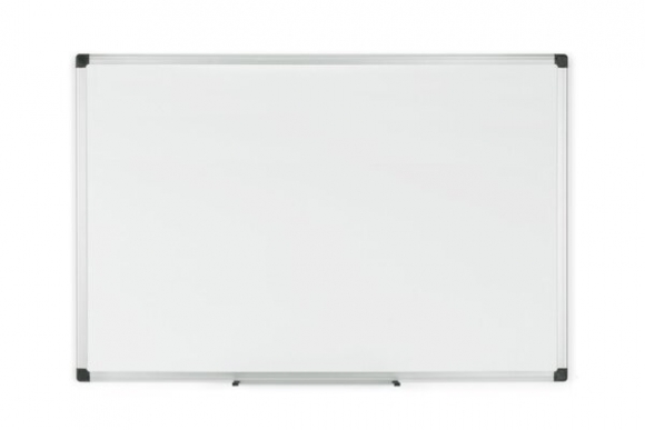 Whiteboard 90 x 60 cm mit Aluminiumrahmen, leicht gerasterte