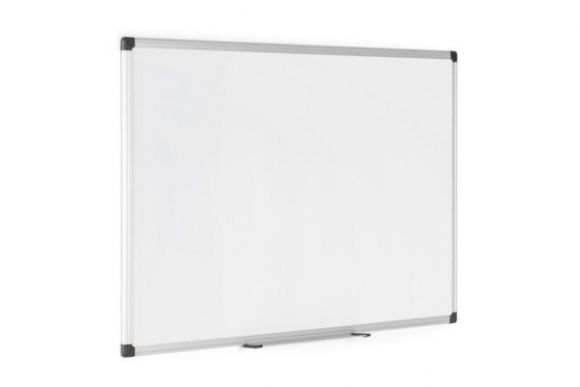 Whiteboard 90 x 60 cm mit Aluminiumrahmen, leicht gerasterte