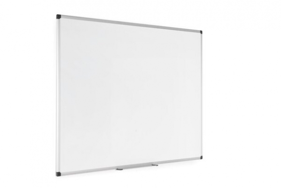 Whiteboard 120 x 90 cm mit Aluminiumrahmen, leicht gerasterte