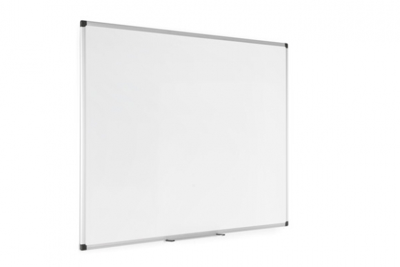 Whiteboard 120 x 90 cm mit Aluminiumrahmen, leicht gerasterte