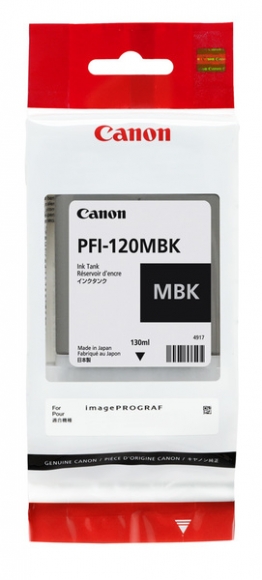 Tinte PFI-120MBK, mattschwarz für iPF TM200, TM205, TM300, TM305