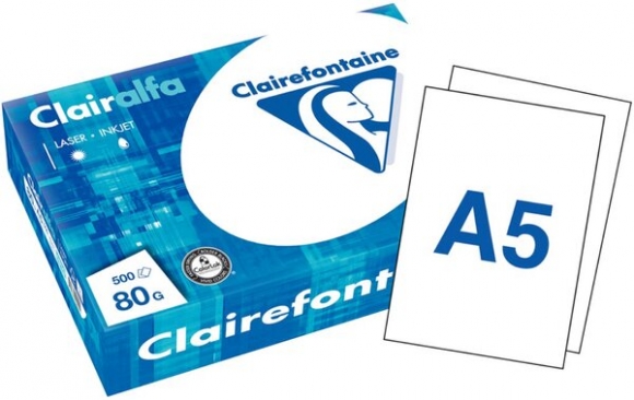 Clairalfa Kopierpapier A5 80g weiss 500 Blatt Weiße 170