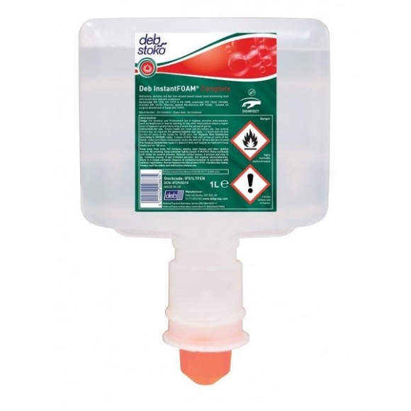 Schaum-Handdesinfektion Deb Instant FOAM Complete, 1 Liter, Bakterizid,