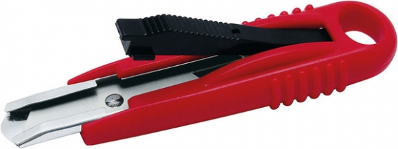 Cutter Safety Standard rot, incl. 2 Ersatzklingen, autom.Klingenrückzug