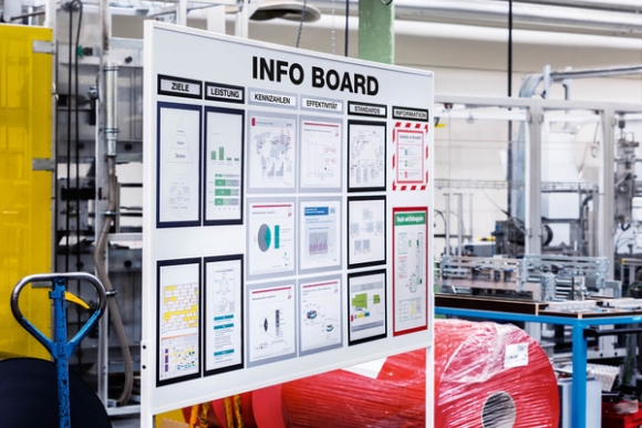 Folienrahmen für A4, magnetisch, silber, für schnelles Auswechseln