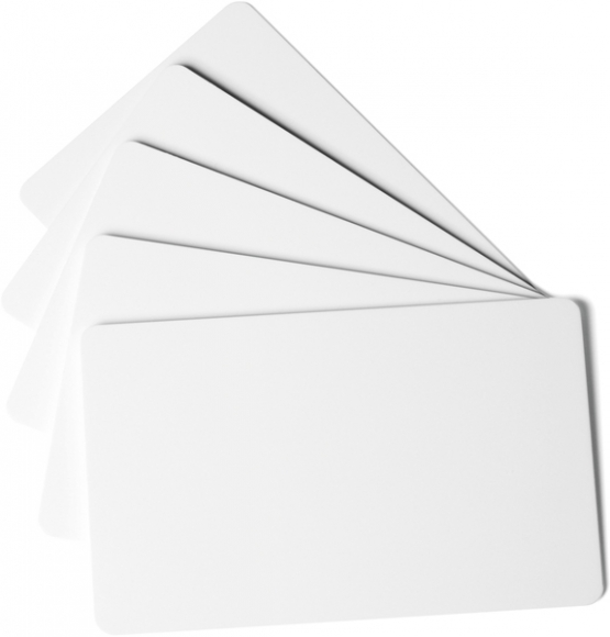 Duracard light Cards, blanko, 0,5 mm. Dünne Plastikkarten für ID 300.