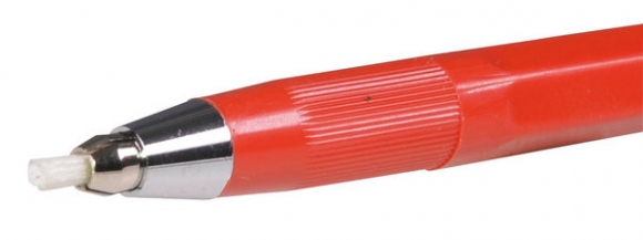 Glasfaser-Radierstift mit Glasfaser- mine, nachfüllbar, incl. 1 Glas-