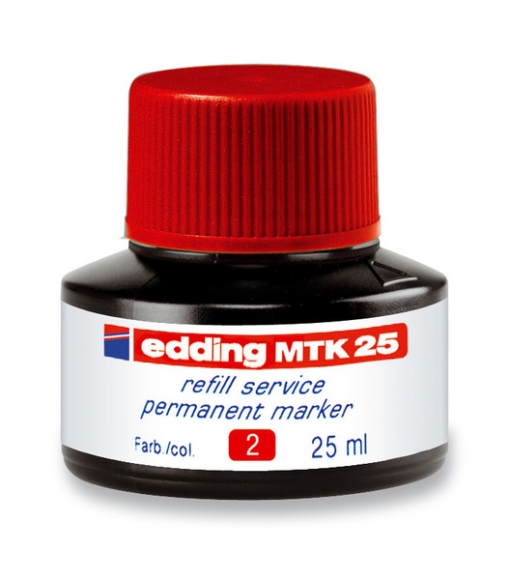 Nachfülltinte für Permanentmarker 25 ml rot