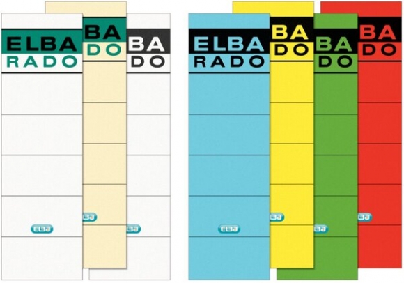 Rückenschild kurz/breit blau 59x190mm