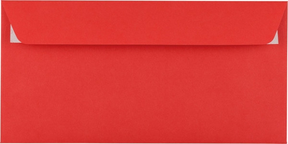Briefumschlag C5/6 DL HK intensiv-rot 100g 229x114mm
