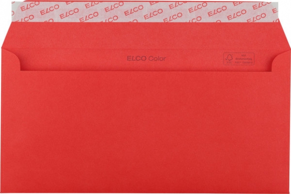 Briefumschlag C5/6 DL HK intensiv-rot 100g 229x114mm