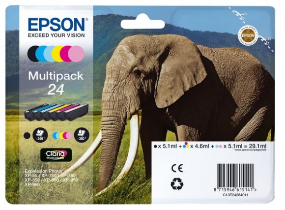 Tintenpatrone 24 Claria Photo HD Ink 6er-Multipack für XP750/XP850/XP950