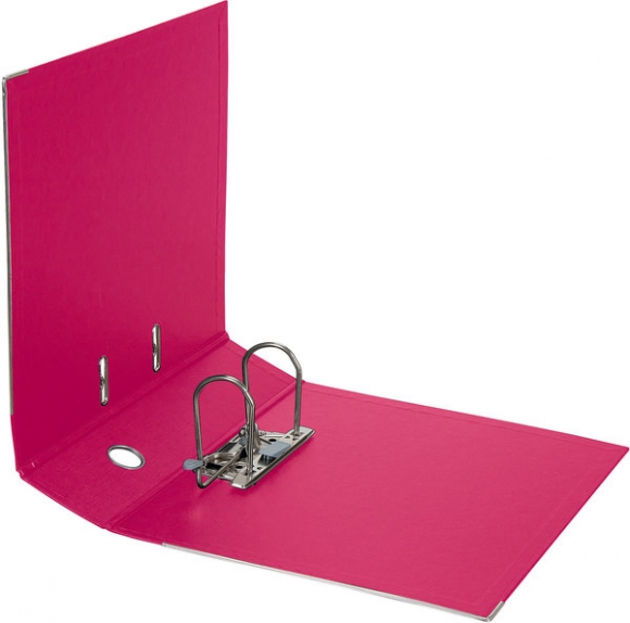 Ordner PP A4 80mm fuchsia Chromocolor mit Einsteckschild