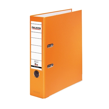 Ordner PP A4 80mm orange Chromocolor mit Einsteckschild