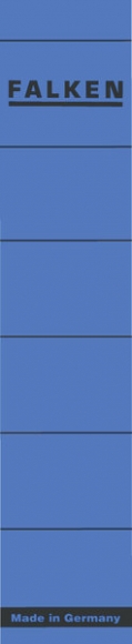 Rückenschilder kurz/schmal blau 36x190mm 10 Stück