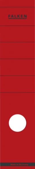 Rückenschilder lang/breit rot 60x290mm 10 Stück
