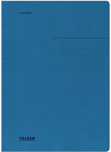 Schnellhefter A4 250g, kaufm. und Beh.-Heftung, blau, 26,8x35cm