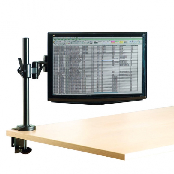 Monitorhalter Professional Einzelarm Klemme, Kabelmanagementsystem