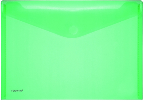 PP-Umschlag A4quer grün transparent