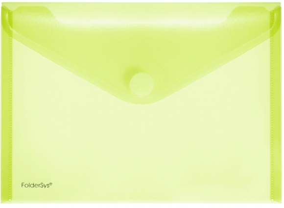 PP-Umschlag A5quer gelb transparent