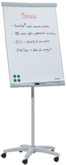 Franken Flipchart Mobil, U-Act Tafel magnethaftend, beschreibbar,