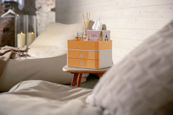Smart-Box Plus Allison, 2 Schübe und Utensilienbox, apricot orange