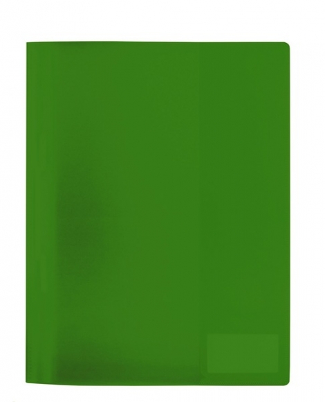 Schnellhefter A4 transluzent, PP, hellgrün, farbiger Vorder-/Rückdeckel