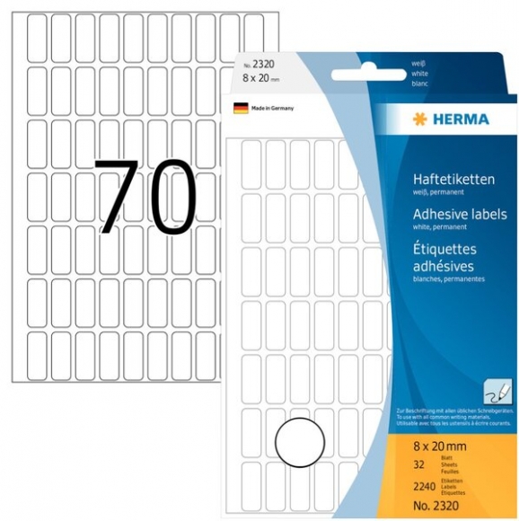 Etikett 8x20mm Vielzweck 2240Et