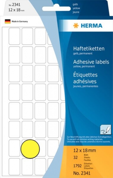 Etikett 12x18mm Vielzweck ge 1792Et