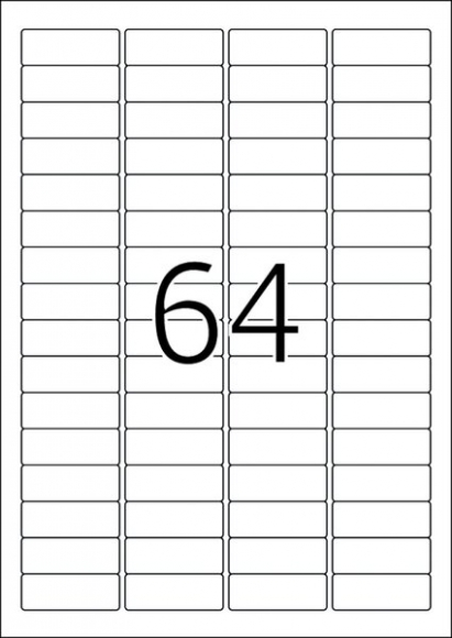 Etikett 45,7x16,9mm Sichtreiter Mov A4 1600Et 25Bl 64Et Bl LaserInkCopy
