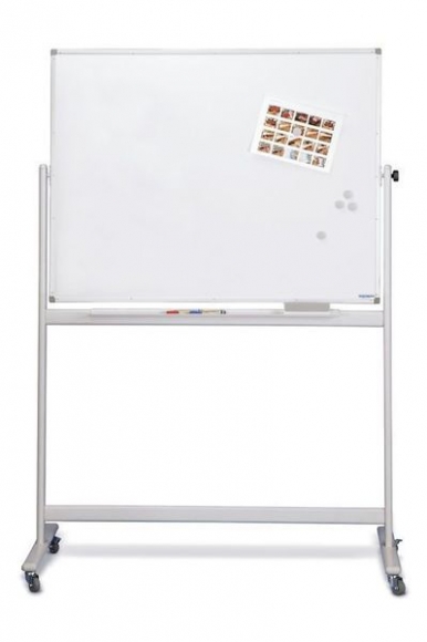 Mobiles Whiteboard SP, lackiert 1500 x 1000mm, Alurahmen