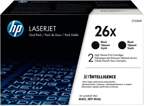 Toner Cartridge 26X Doppelpack schwarz für LaserJet Pro M402d